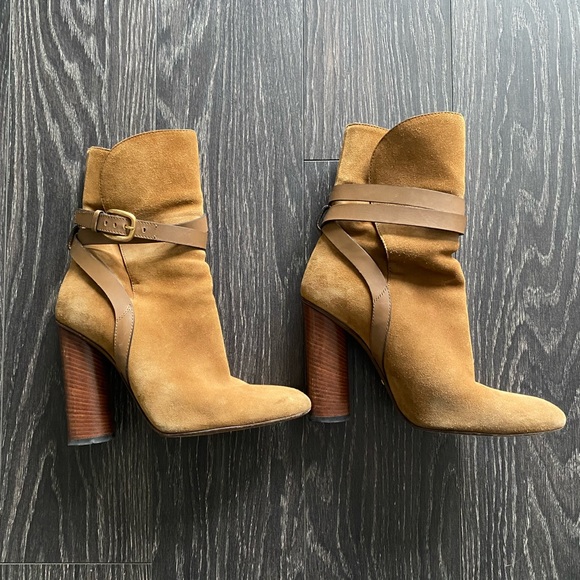 Gucci tan suede booties 38.5 - Picture 5 of 7